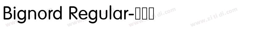 Bignord Regular字体转换 Bignord Regular字体转换